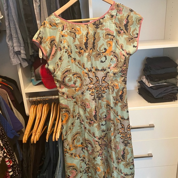 Gorgeous Sundance green silk floral dress - Picture 3 of 5